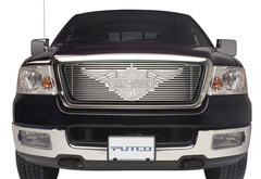 Putco Harley Davidson Brushed Liquid Billet Grille with Wings Logo