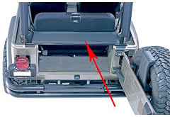 Rugged Ridge Replacement Tailgate Bar with Tonneau Cover