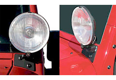 Rugged Ridge Windshield Hinge Light Brackets