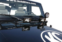 KC Hilites 2 Light Hood Mount Bar