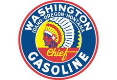 Washington Gasoline Vintage Sign by SignPast
