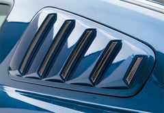 Ford Mustang 3D Carbon Window Louvers