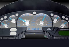 Ford Mustang US Speedo Stainless Steel Gauge Face Kit