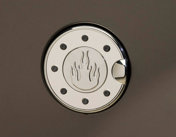 Putco Chrome Fuel Door Cover, Chrome Fuel Door Covers