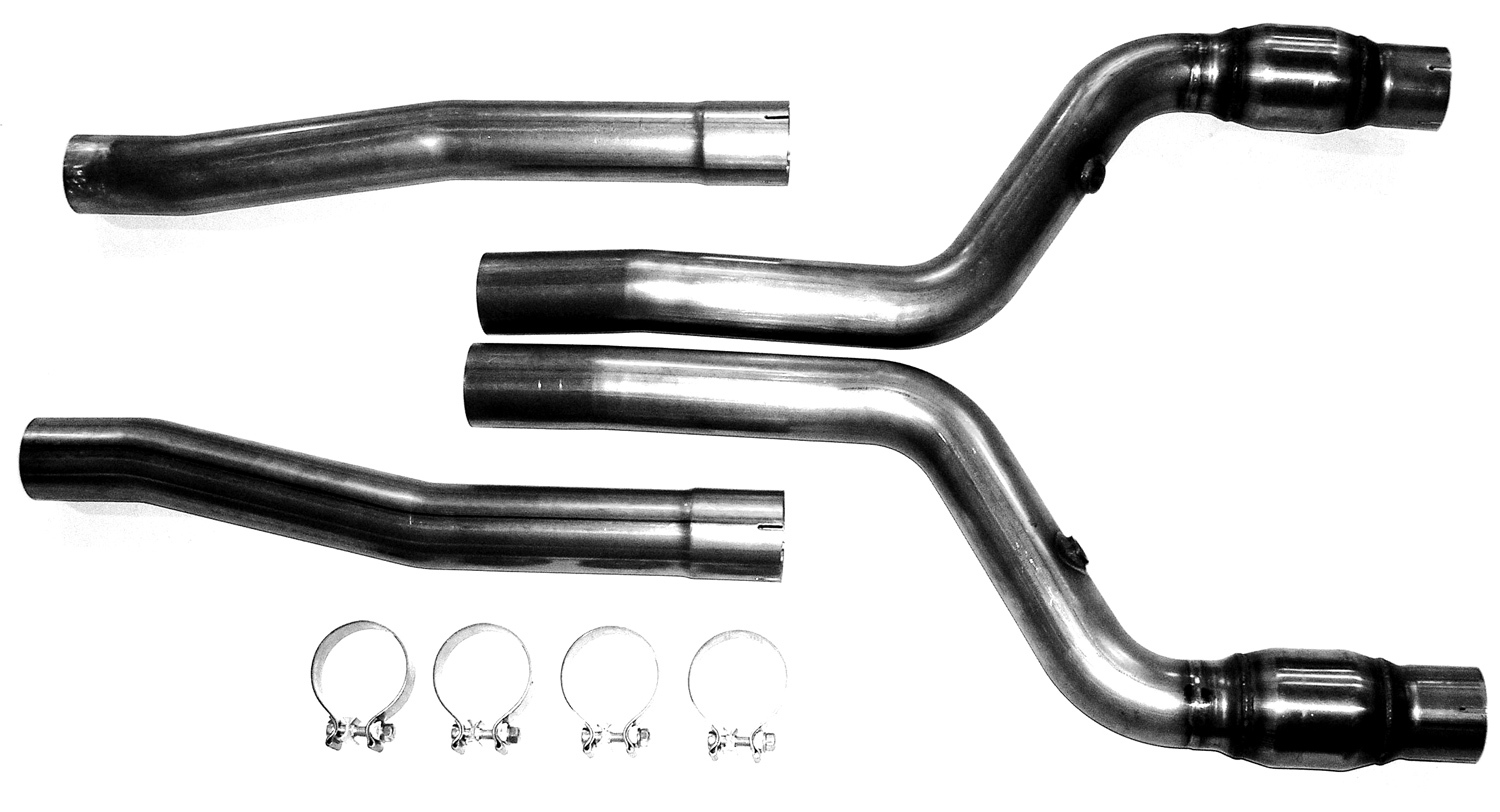 20062008 Dodge Charger Bassani Exhaust Down Pipes & Mid Pipes