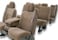 Image is representative of Coverking Suede Seat Covers.<br/>Due to variations in monitor settings and differences in vehicle models, your specific part number (CSCC3BK7100) may vary.