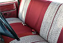 Image is representative of Coverking Saddle Blanket Seat Covers.<br/>Due to variations in monitor settings and differences in vehicle models, your specific part number (CSC1D1VO7222) may vary.