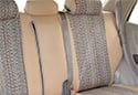 Image is representative of Coverking Saddle Blanket Seat Covers.<br/>Due to variations in monitor settings and differences in vehicle models, your specific part number (CSC1D1BK7104) may vary.
