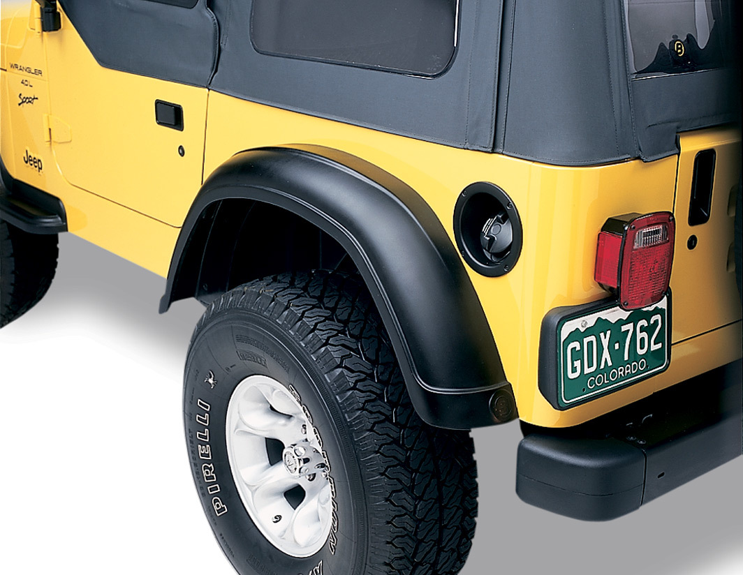 Wrangler Bestop HighRock 4x4 Fender Flares with Stone Guards 49251 01