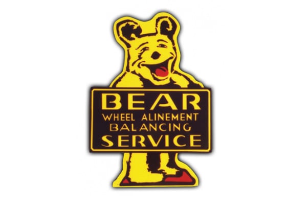 Bear Service Vintage Sign by SignPast