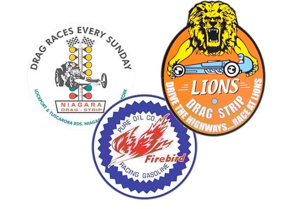 Vintage Auto Racing on Vintage Drag Racing Signs Vintage Metal Garage Signs By Signpast
