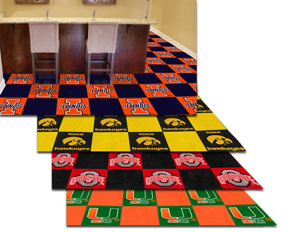 Fanmats NCAA Carpet Floor Tiles