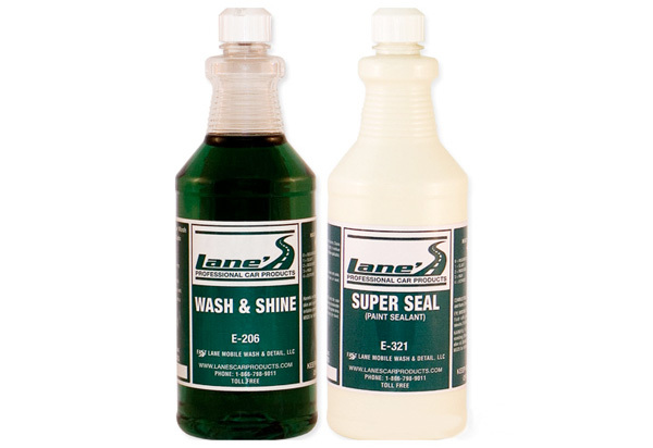 Lane's Car Wash Soap & Paint Sealant Wax Kit