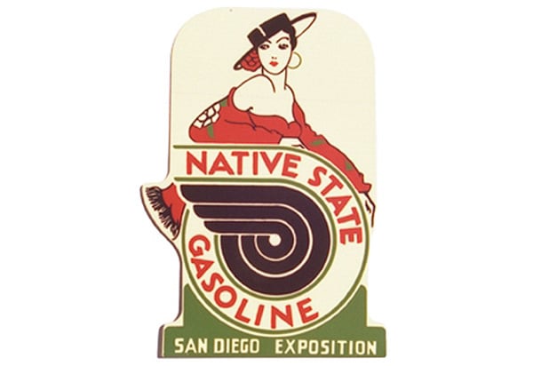 Native State Gasoline Vintage Sign by SignPast
