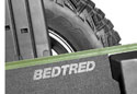 Image is representative of BedRug BedTred Jeep Floor Liner.<br/>Due to variations in monitor settings and differences in vehicle models, your specific part number (BTJL18R2) may vary.