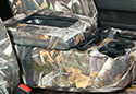 Image is representative of Saddleman Neoprene Camo Seat Covers.<br/>Due to variations in monitor settings and differences in vehicle models, your specific part number (199053-30) may vary.