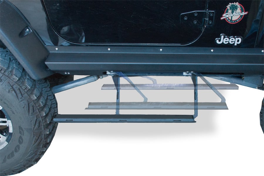 Rock-Slide Engineering Step Sliders - Jeep Wrangler Steps Ship Free