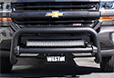 Image is representative of Westin Contour Bull Bar.<br/>Due to variations in monitor settings and differences in vehicle models, your specific part number (32-20045) may vary.