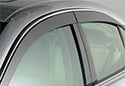 Image is representative of AVS Matte Black Seamless Window Deflectors.<br/>Due to variations in monitor settings and differences in vehicle models, your specific part number (774048) may vary.