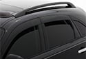 Image is representative of AVS Matte Black Seamless Window Deflectors.<br/>Due to variations in monitor settings and differences in vehicle models, your specific part number (1774004) may vary.