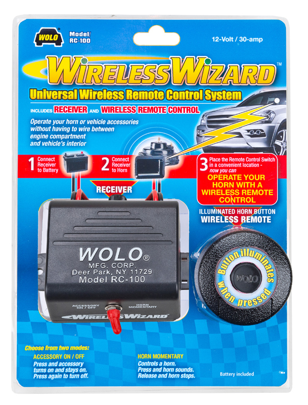 Wolo Wireless Wizard Horn Remote Control - Free Shipping car horn installation instructions 