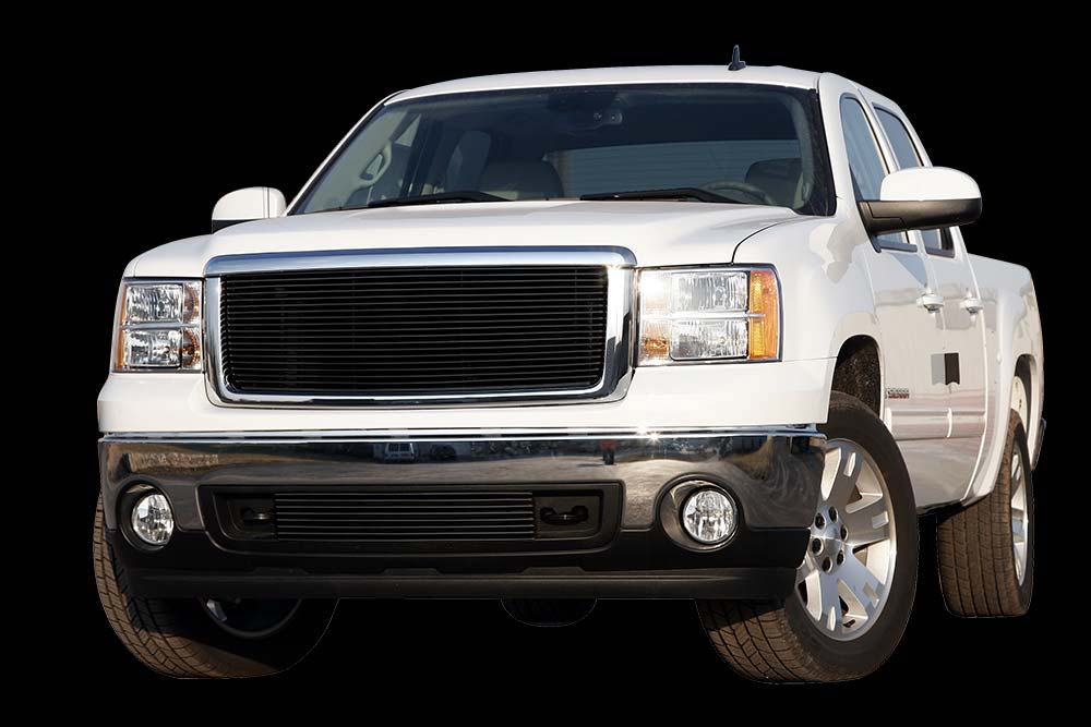 Black billet grille for gmc sierra #5