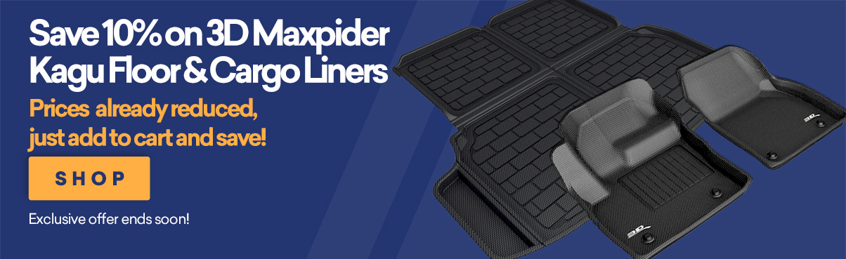 10% Off 3D Maxpider Kagu Floor Liners!