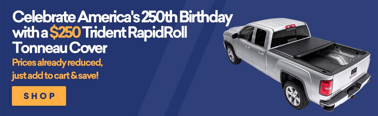 Save big on Trident Rapid Roll Tonneau Covers!