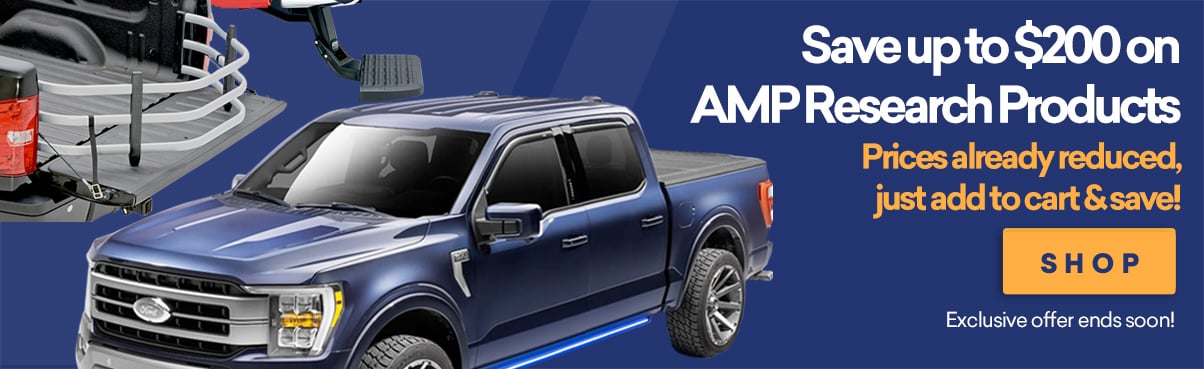Save Big on AMP Research Running Boards!