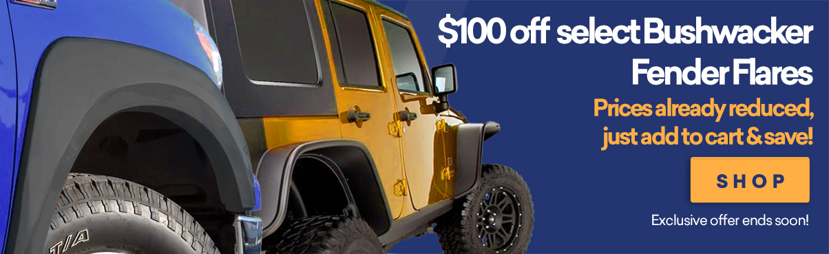 $50 Off Select Bushwacker Fender Flares!