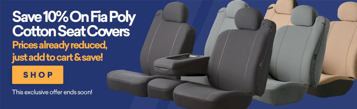 Save 10% on Fia Poly Cotton Seat Covers!