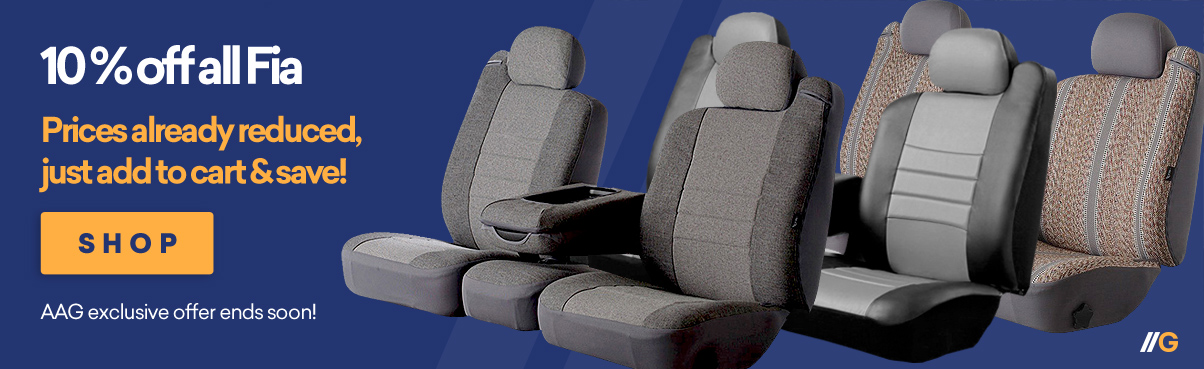 10% Off on Fia Seat Covers!