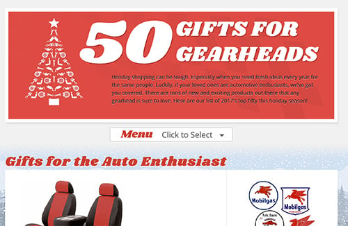 Holiday Gift Guide for Car Enthusiasts