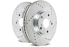 Ford Edge Power Stop Evolution Cross-Drilled and Slotted Rotors