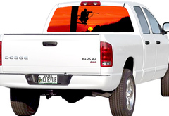 Dodge Pickup Window Canvas Hunting Window Graphic