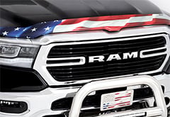 Dodge Ram 2500 Stampede Vigilante Premium US Flag Bug Deflector