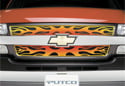 Image is representative of Putco Flaming Inferno Grille.<br/>Due to variations in monitor settings and differences in vehicle models, your specific part number (89132) may vary.