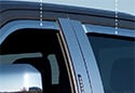 Image is representative of Putco Element Window Deflectors.<br/>Due to variations in monitor settings and differences in vehicle models, your specific part number (480125) may vary.