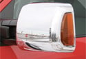 Image is representative of Putco Chrome Trim Mirror Covers.<br/>Due to variations in monitor settings and differences in vehicle models, your specific part number (401755) may vary.