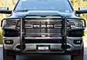 Image is representative of Westin Sportsman 1Piece Grille Guard.<br/>Due to variations in monitor settings and differences in vehicle models, your specific part number (45-0240) may vary.