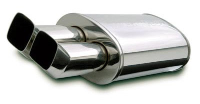 MagnaFlow Polished Stainless Steel Street Series Muffler With Tip 14832