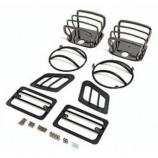Rugged Ridge Euro Headlight Tail Light Side Marker Guard Kit