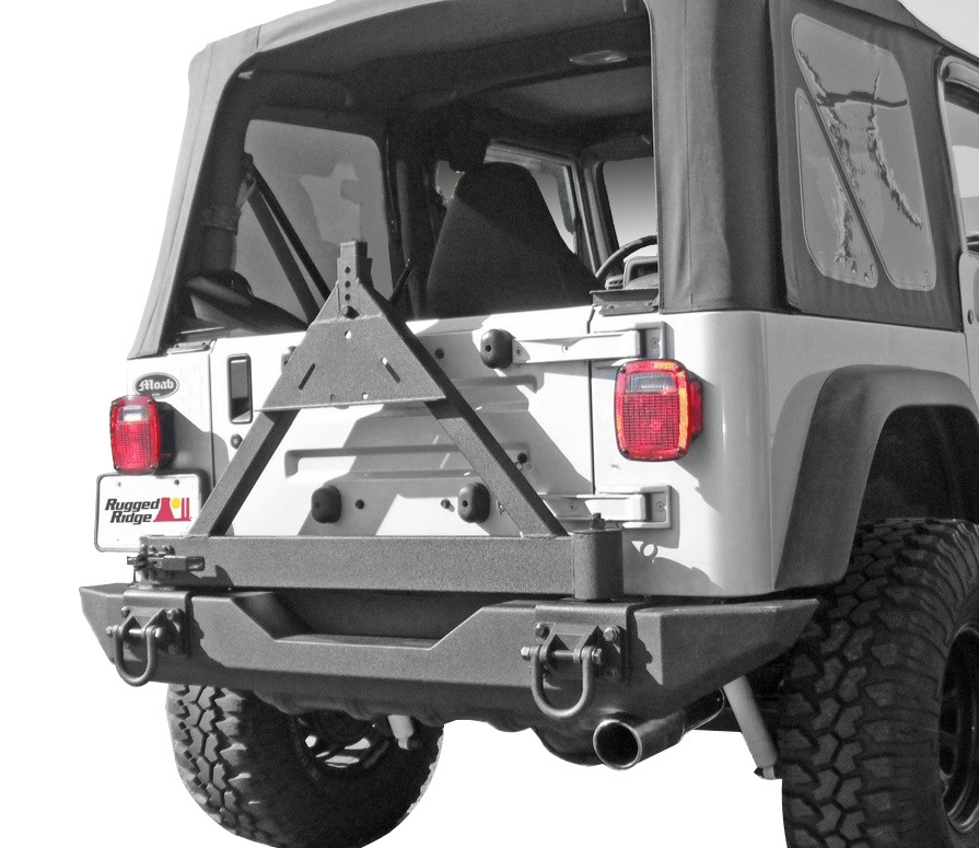 rugged ridge hd rear bumper