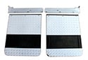 Image is representative of Go Industries Diamond Tread Mud Flaps.<br/>Due to variations in monitor settings and differences in vehicle models, your specific part number (D726SET) may vary.