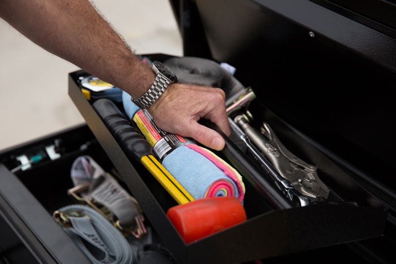 Truck Covers USA Toolbox Tonneau, American Work Tonneau Cover