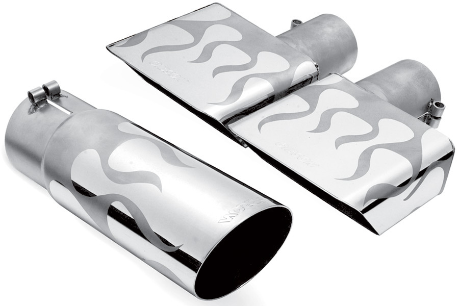 Gibson Flame Exhaust Tip, Gibson Flame Exhaust System Tips