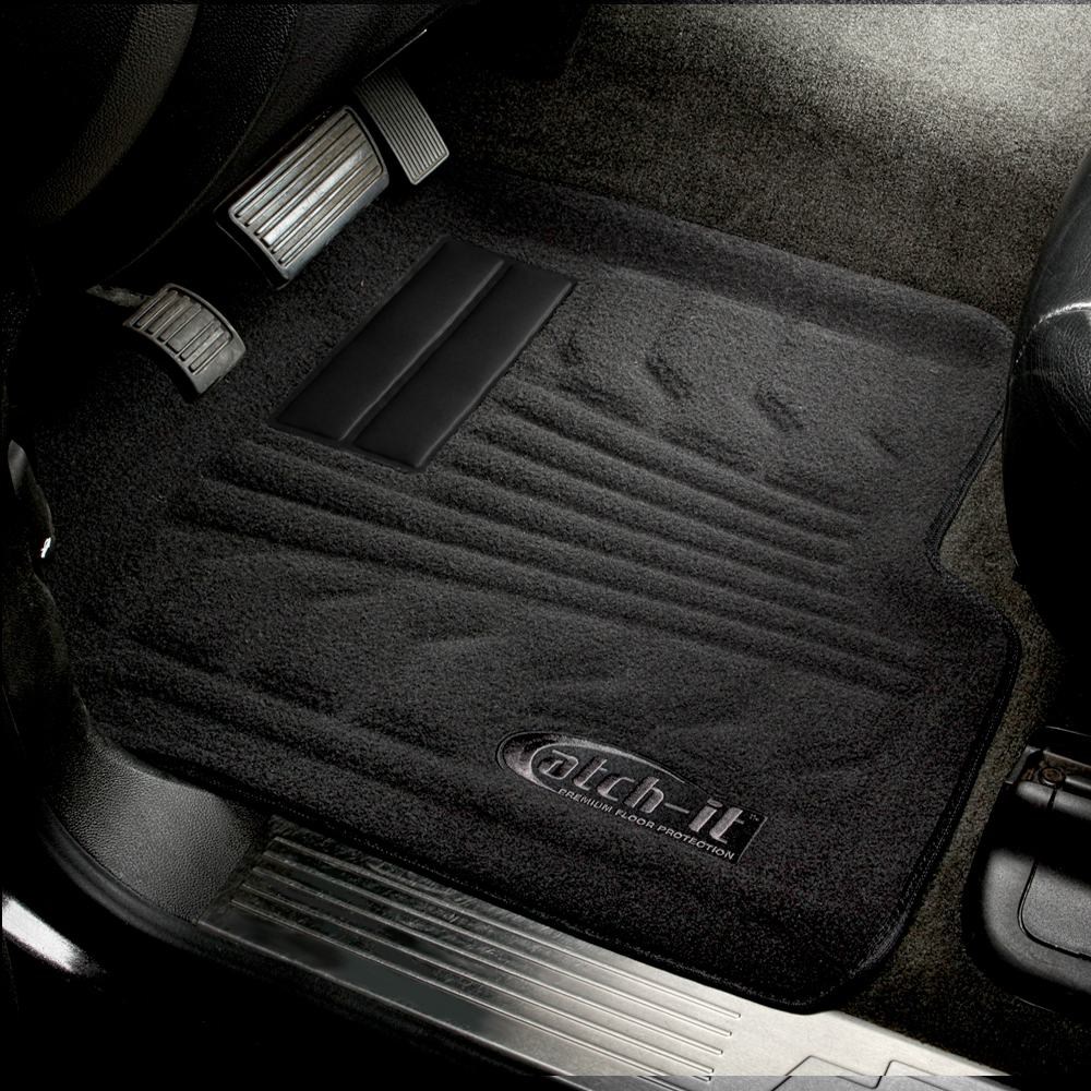 Nylon Carpet Coverking Custom Fit Front Floor Mats for Select Cadillac Escalade EXT Models Black 