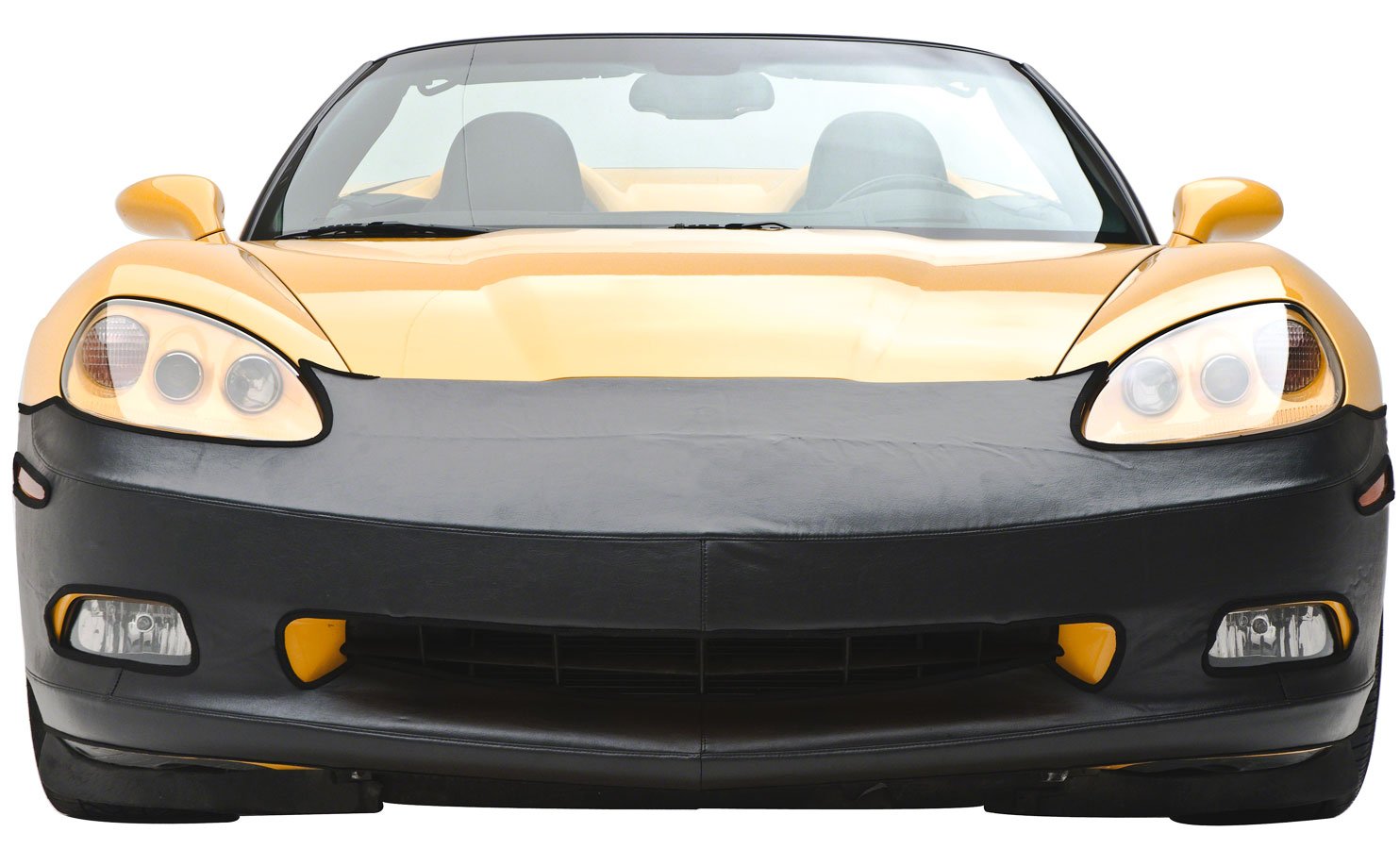 Coverking Custom Fit Front End Mask for Select Dodge Intrepid Models Black Velocitex Plus 