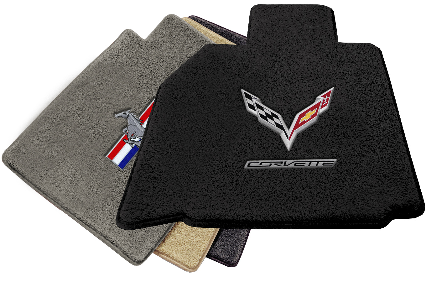 thumbnail image 2 of LLOYD Classic Loop Floor Mat Set For 1993-2002 Camaro – Black With Red Embroidered Logos (4 Pcs) 2 of 4