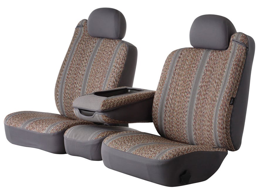 Black Saddle Blanket, Fia TR48-23 BLACK Custom Fit Front Seat Cover Split Seat 40/20/40 